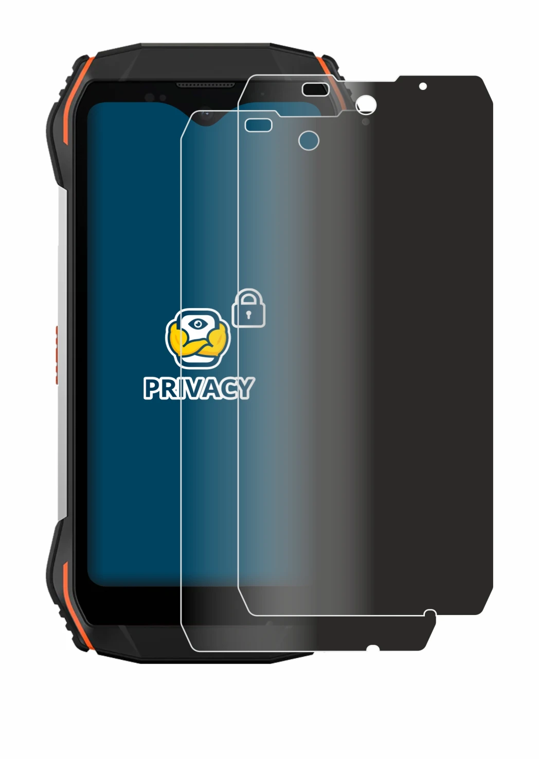 Image de l'appareil Blackview N6000 avec une grande variété de protections d'écran.