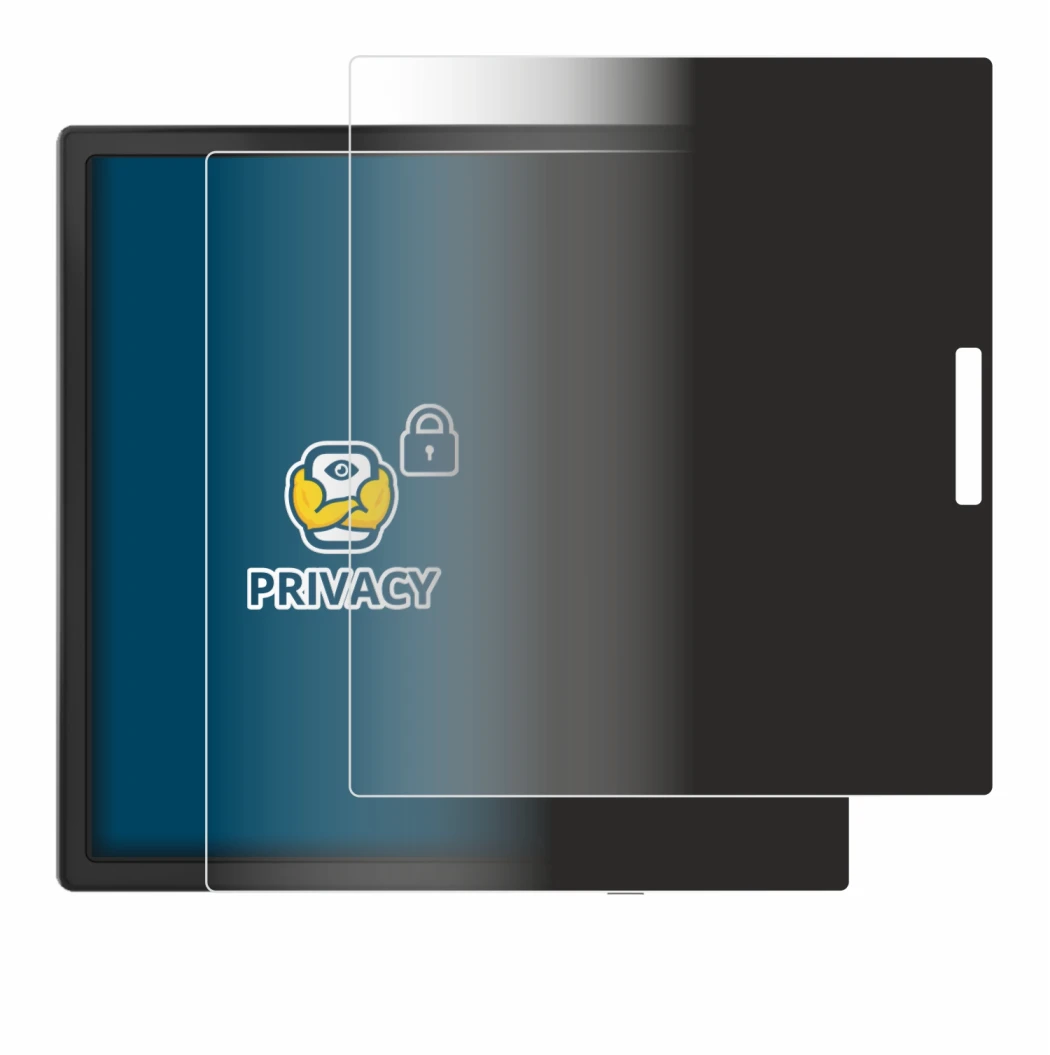 Image de l'appareil Boox Page avec une grande variété de protections d'écran.