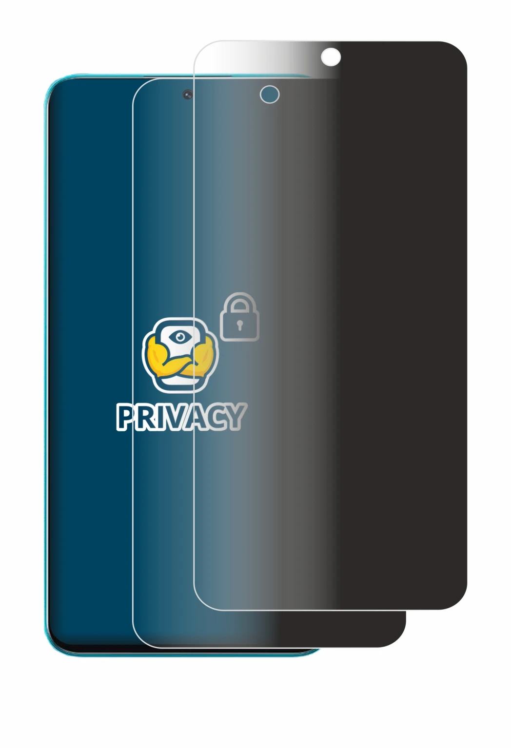 Image de l'appareil Honor X8A avec une grande variété de protections d'écran.