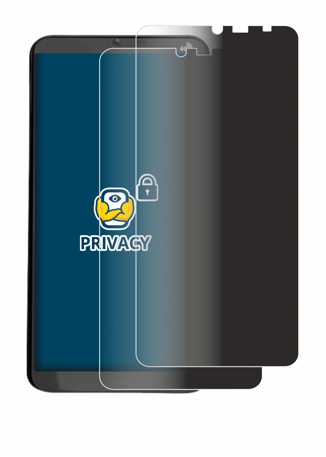 Image de l'appareil Brondi Amico XL avec une grande variété de protections d'écran.