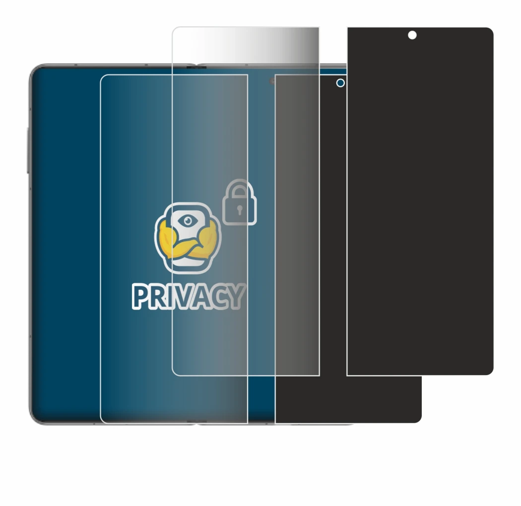 Image de l'appareil Honor Magic V3 (inneres Display) avec une grande variété de protections d'écran.