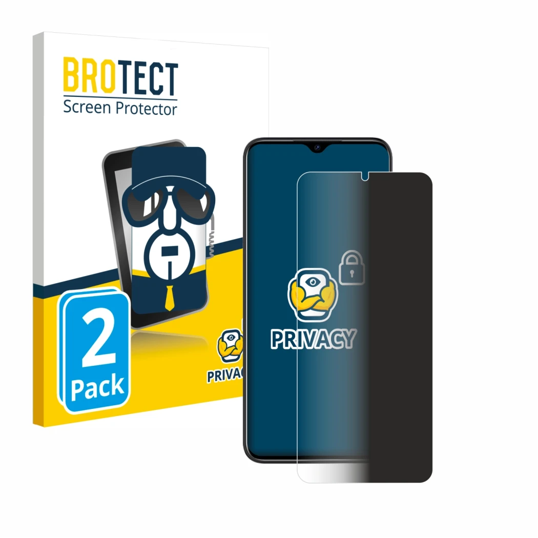 Face avant d’un emballage produit avec le logo de la marque BROTECT. À côté, l’appareil Doogee N50 Pro est représenté avec la 