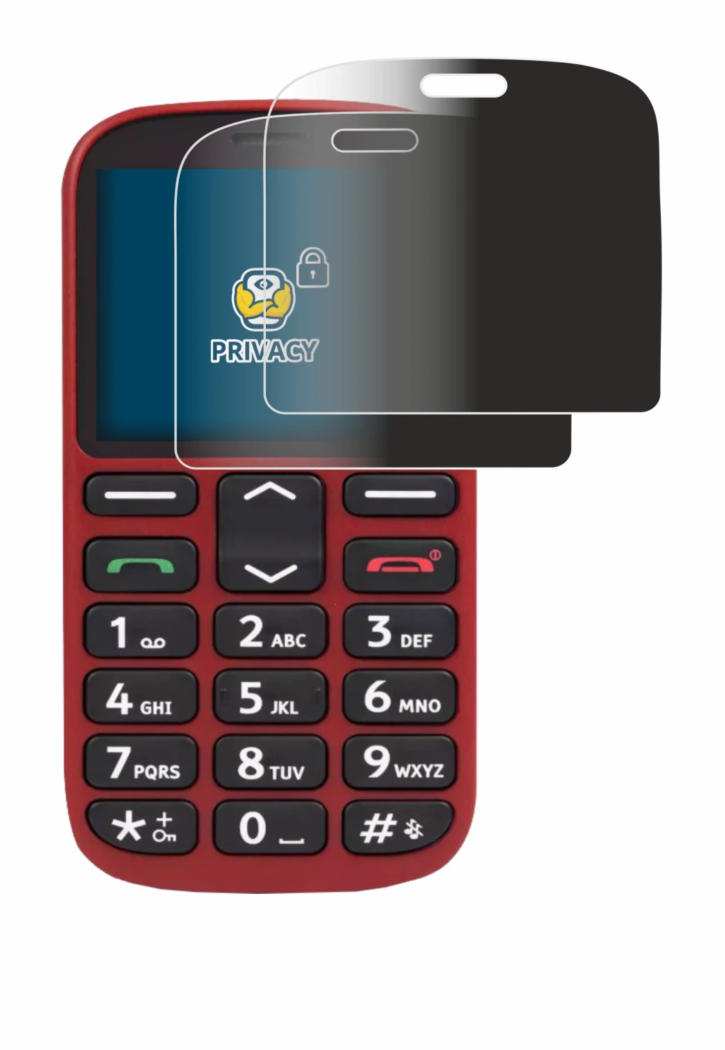 Image de l'appareil Doro 1360 avec une grande variété de protections d'écran.