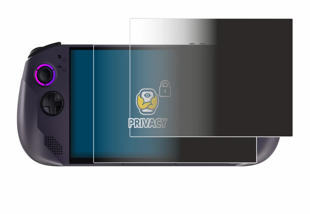Image de l'appareil Lenovo Legion Go S avec une grande variété de protections d'écran.