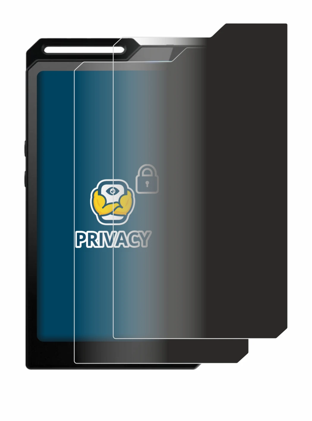 Image de l'appareil Hiby R4 avec une grande variété de protections d'écran.