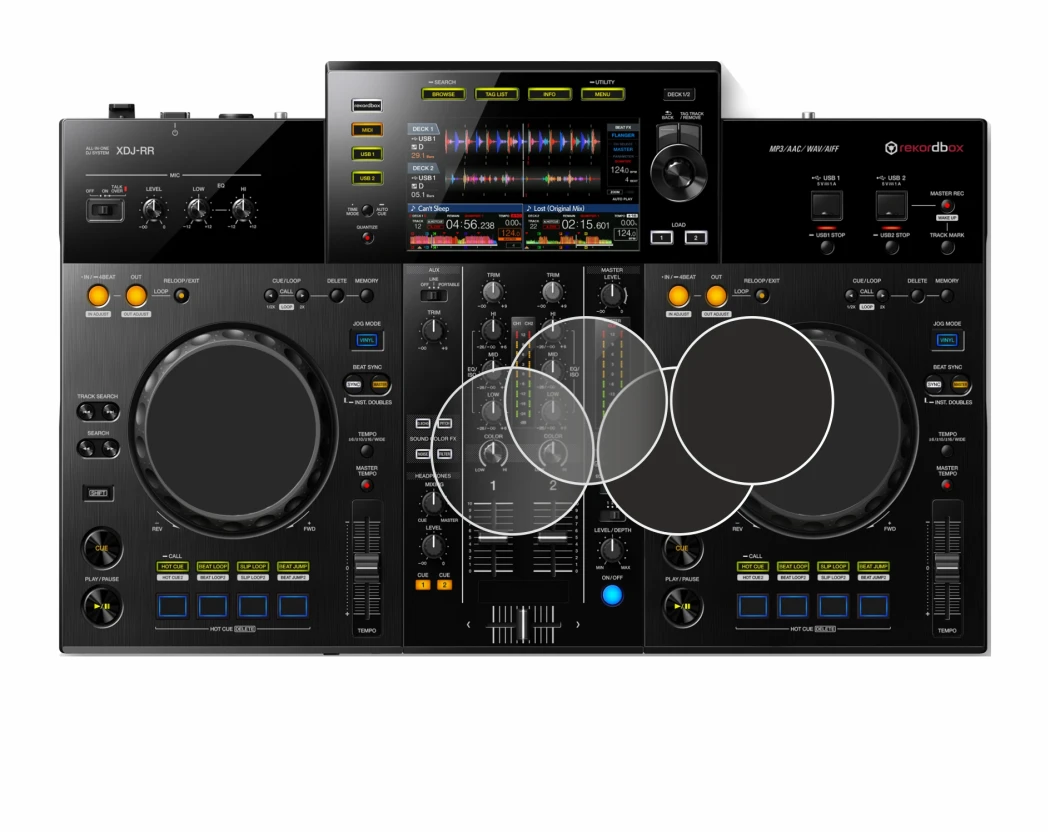 Image de l'appareil Pioneer XDJ -RR (Jog) avec une grande variété de protections d'écran.