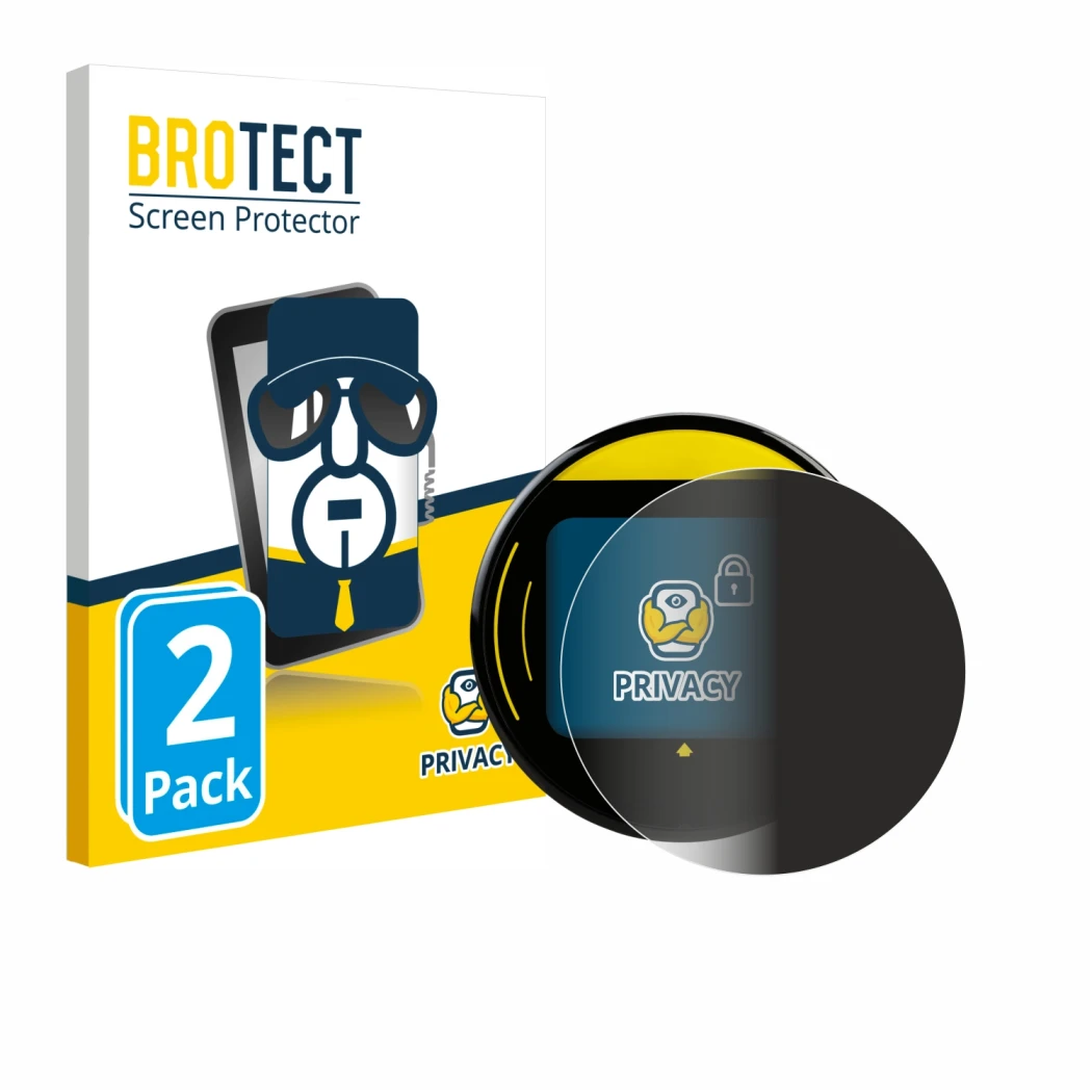 Face avant d’un emballage produit avec le logo de la marque BROTECT. À côté, l’appareil Nayax Onyx est représenté avec la prot