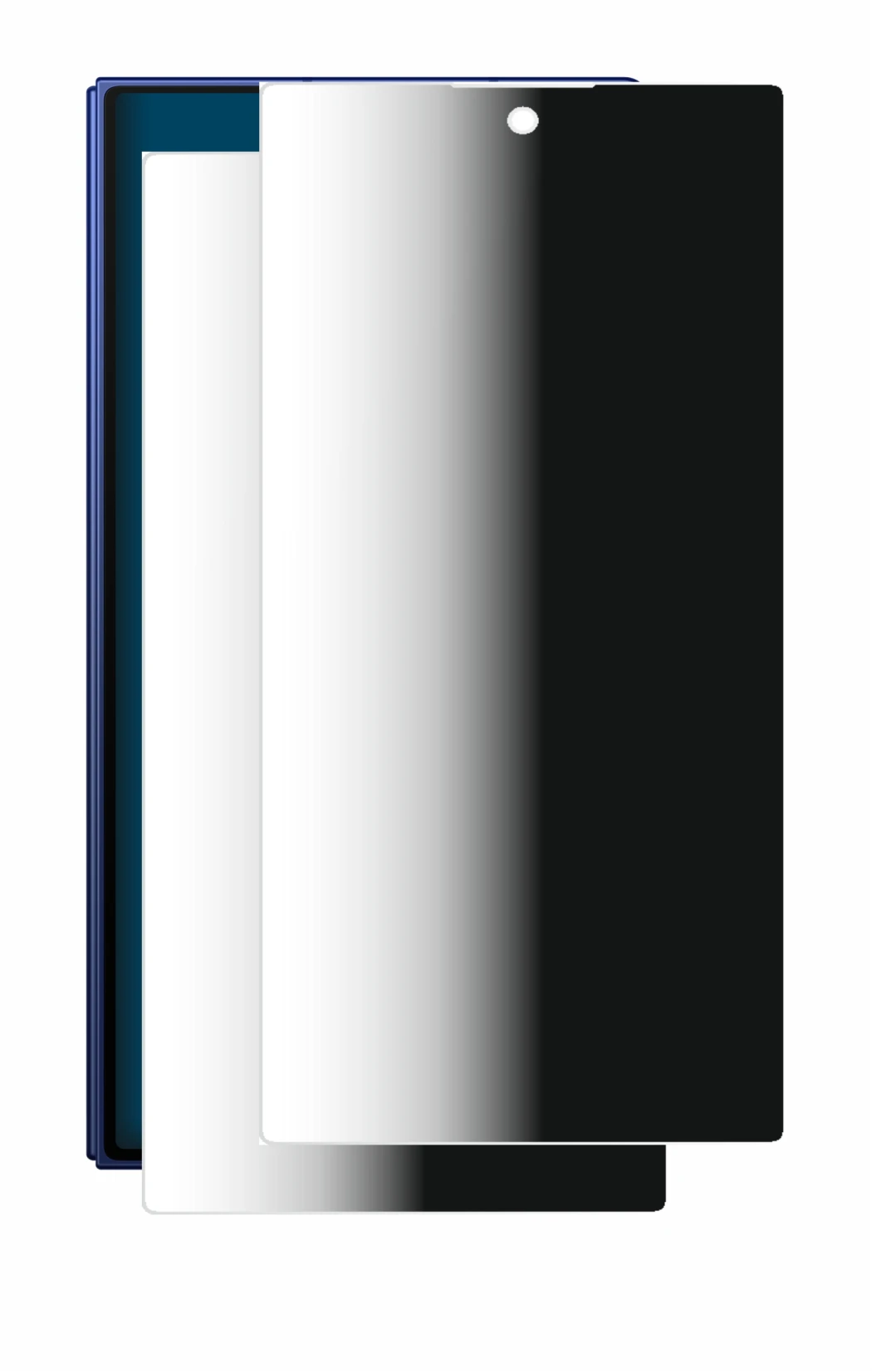 Image de l'appareil Samsung Galaxy Z Fold 7 avec une grande variété de protections d'écran.