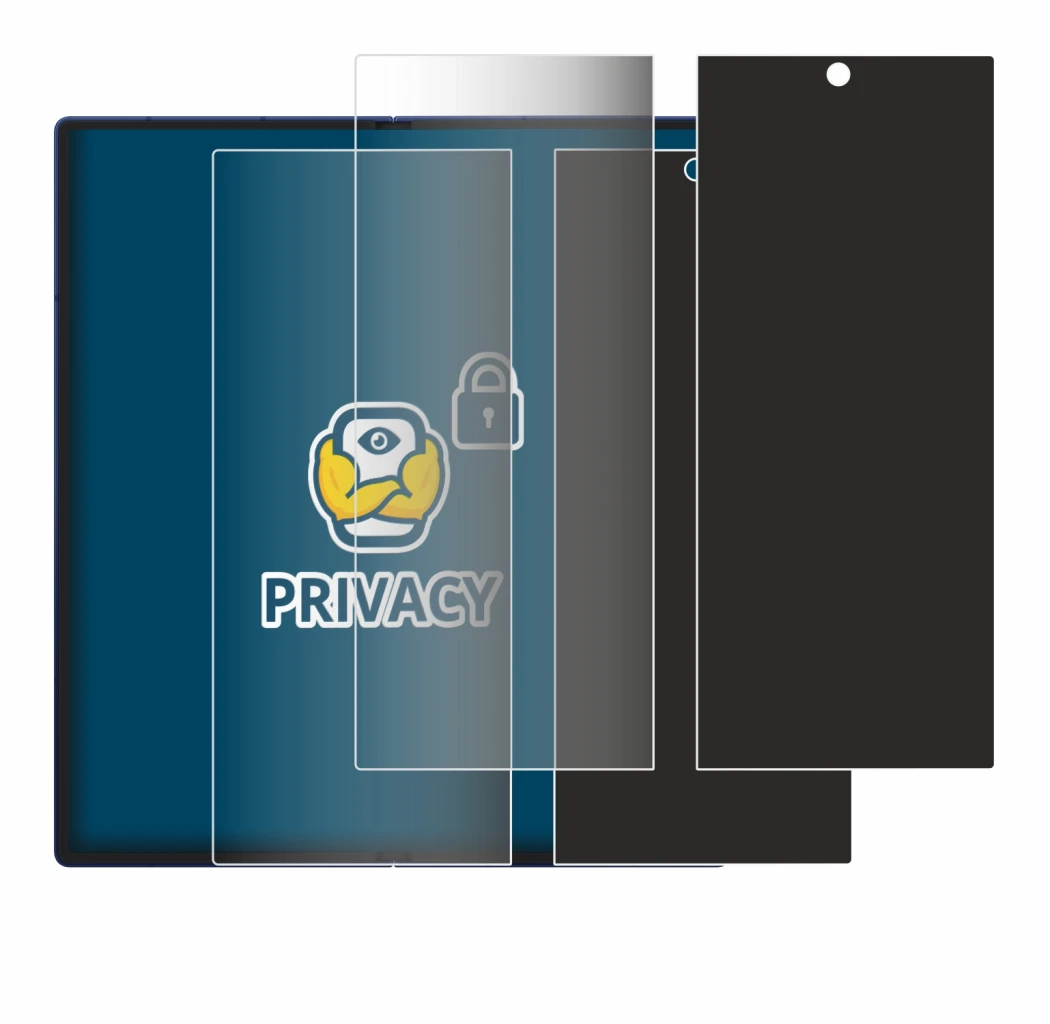 Image de l'appareil Samsung Galaxy Z Fold 7 (Affichage interne) avec une grande variété de protections d'écran.