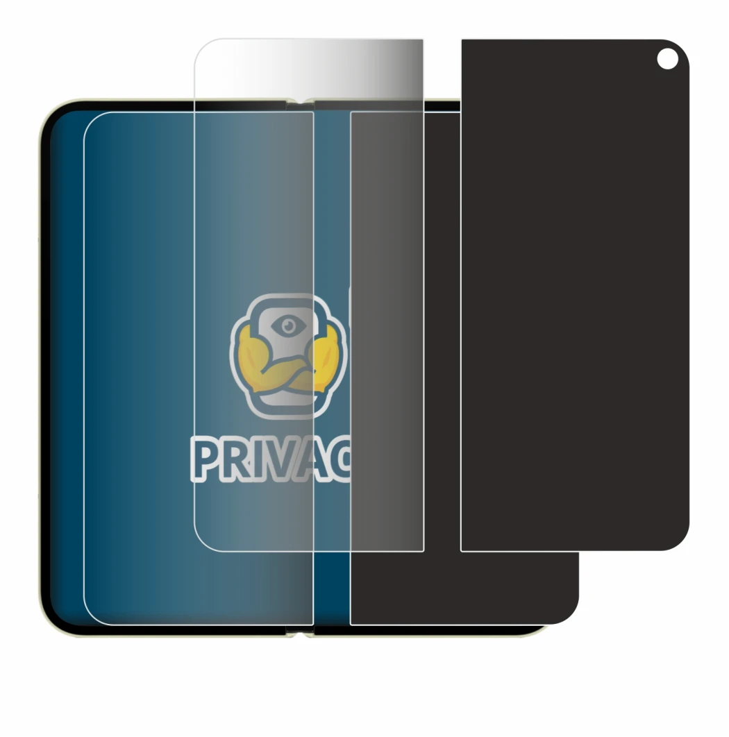 Image de l'appareil Google Pixel 10 Pro Fold (Affichage interne) avec une grande variété de protections d'écran.
