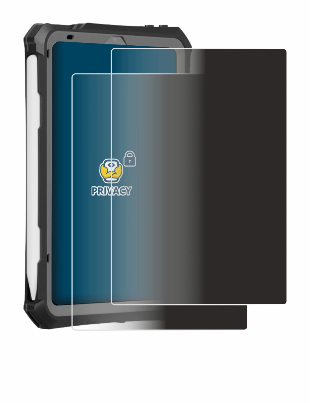 Image de l'appareil Apple iPad Mini 7 2024 (case-friendly) avec une grande variété de protections d'écran.