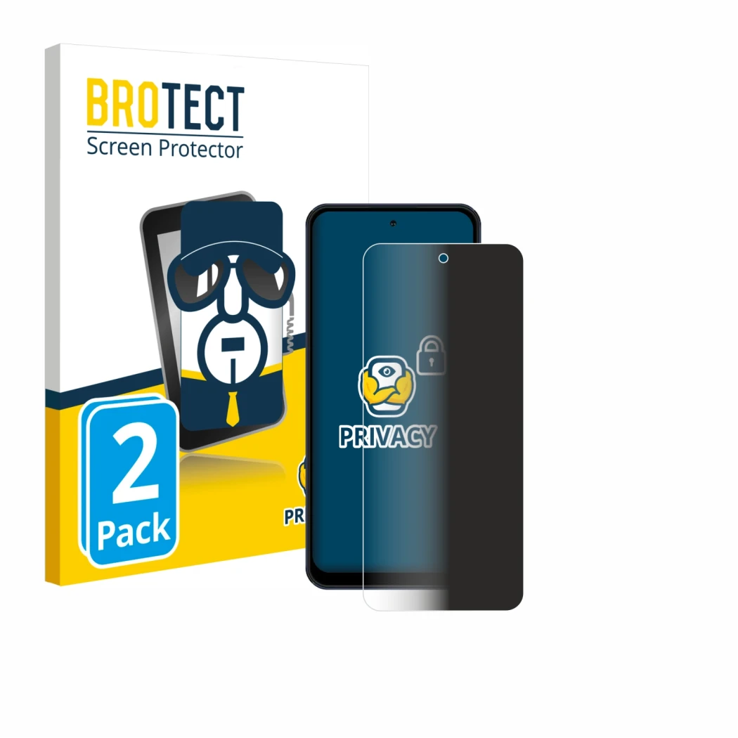 Face avant d’un emballage produit avec le logo de la marque BROTECT. À côté, l’appareil Acer Acerone Liquid S262F5 est représe