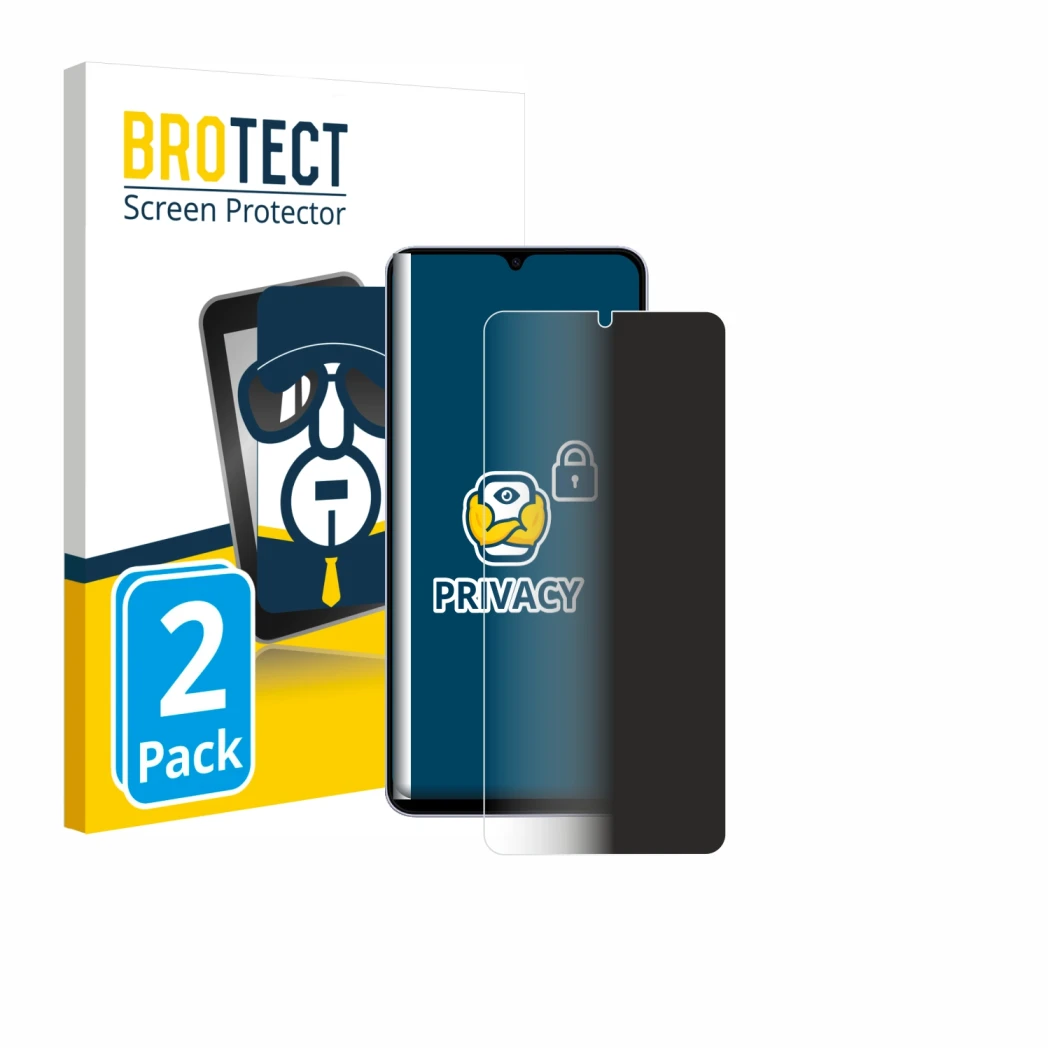 Face avant d’un emballage produit avec le logo de la marque BROTECT. À côté, l’appareil Samsung Galaxy A07 est représenté avec