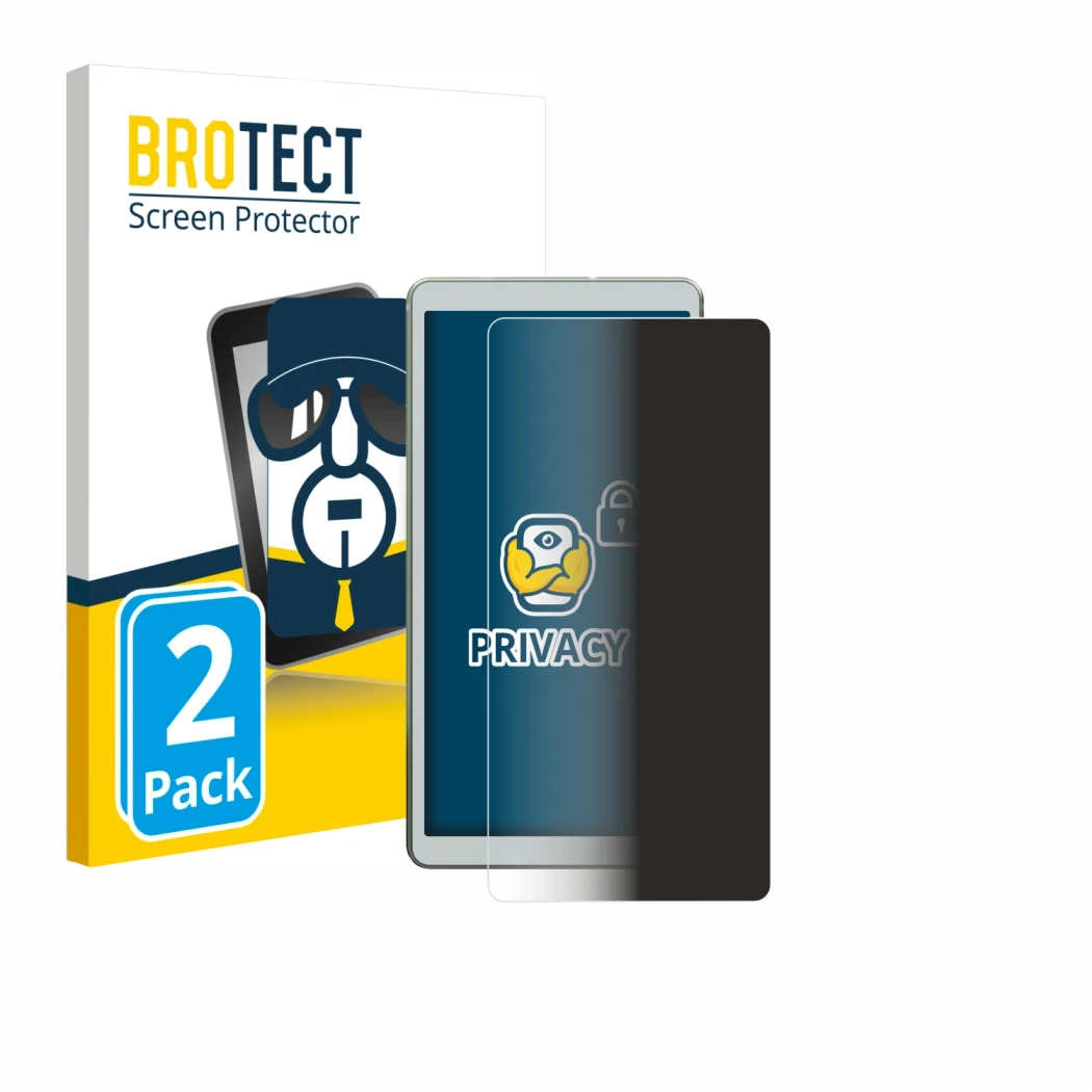 Face avant d’un emballage produit avec le logo de la marque BROTECT. À côté, l’appareil Viwoods AiPaper Reader est représenté 