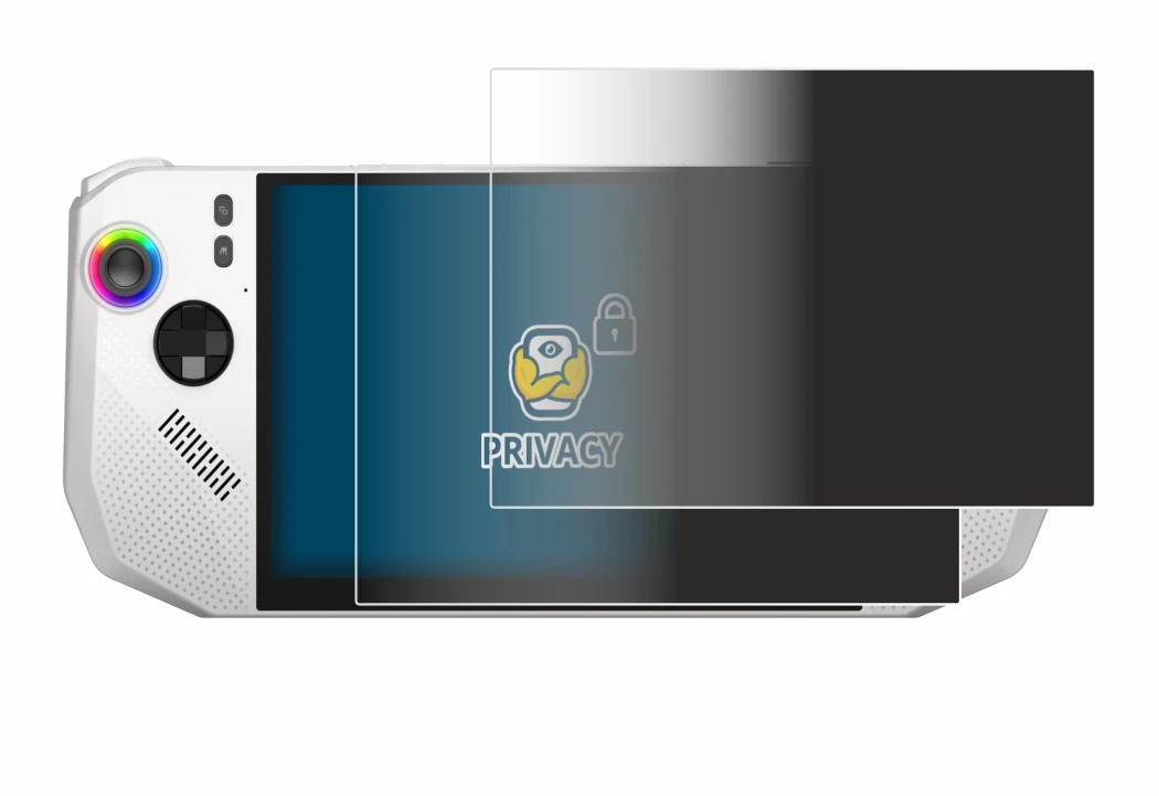 Image de l'appareil MSI Claw A8 BZ2EM avec une grande variété de protections d'écran.