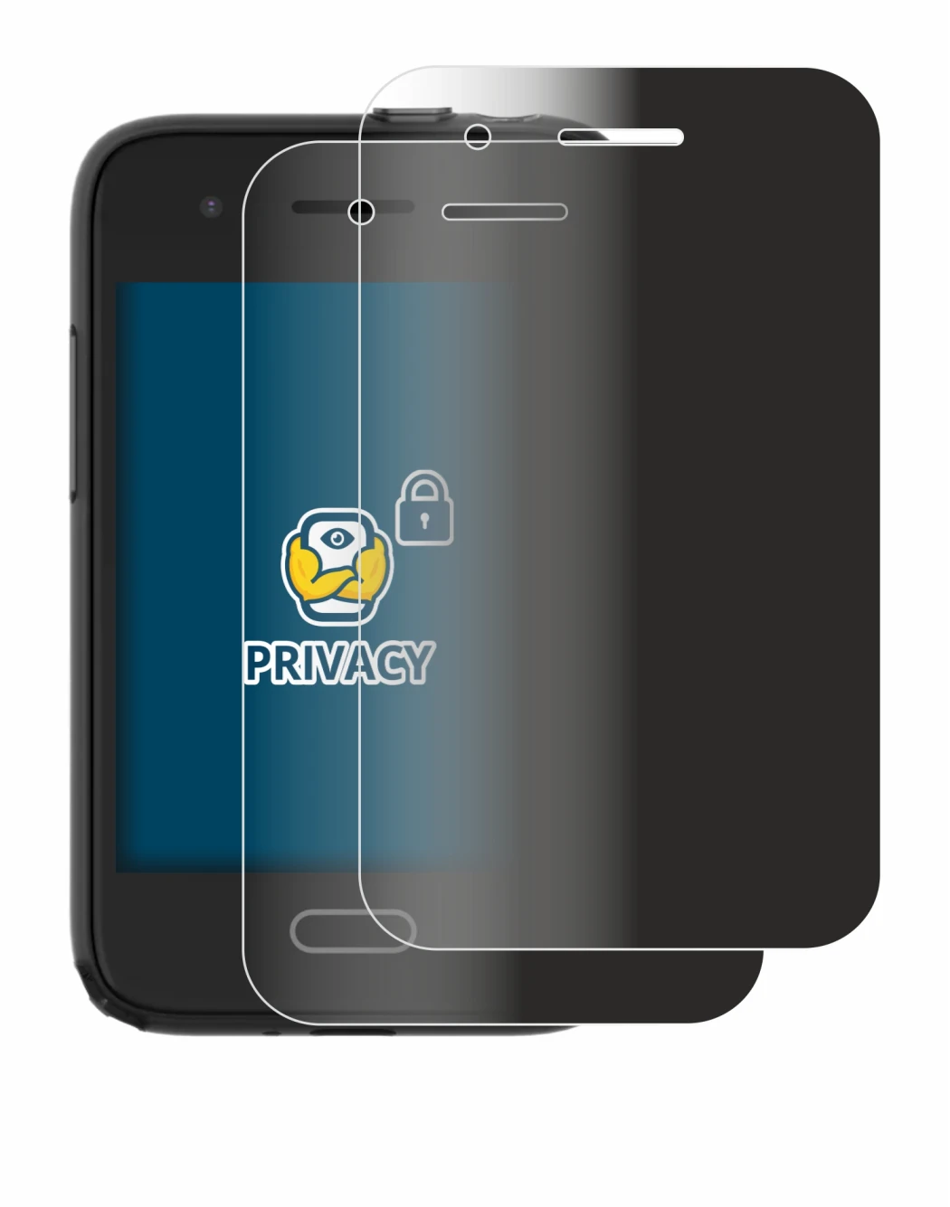 Image de l'appareil Xplora One avec une grande variété de protections d'écran.