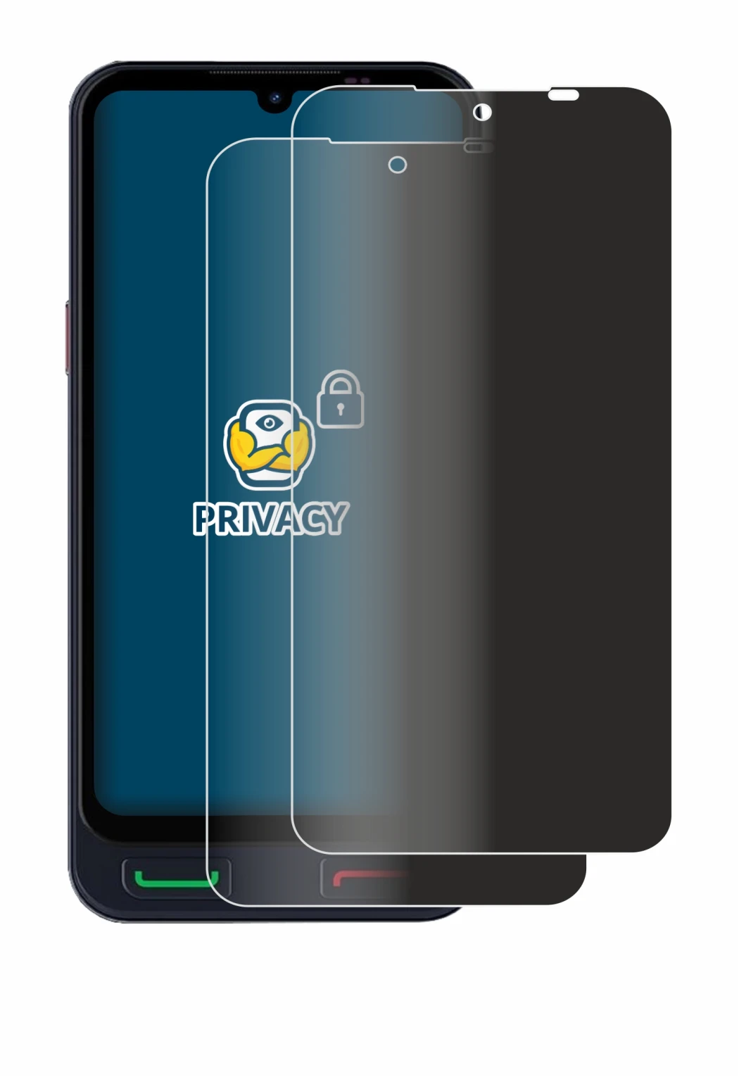 Image de l'appareil SPC Zeus 2 Pro avec une grande variété de protections d'écran.