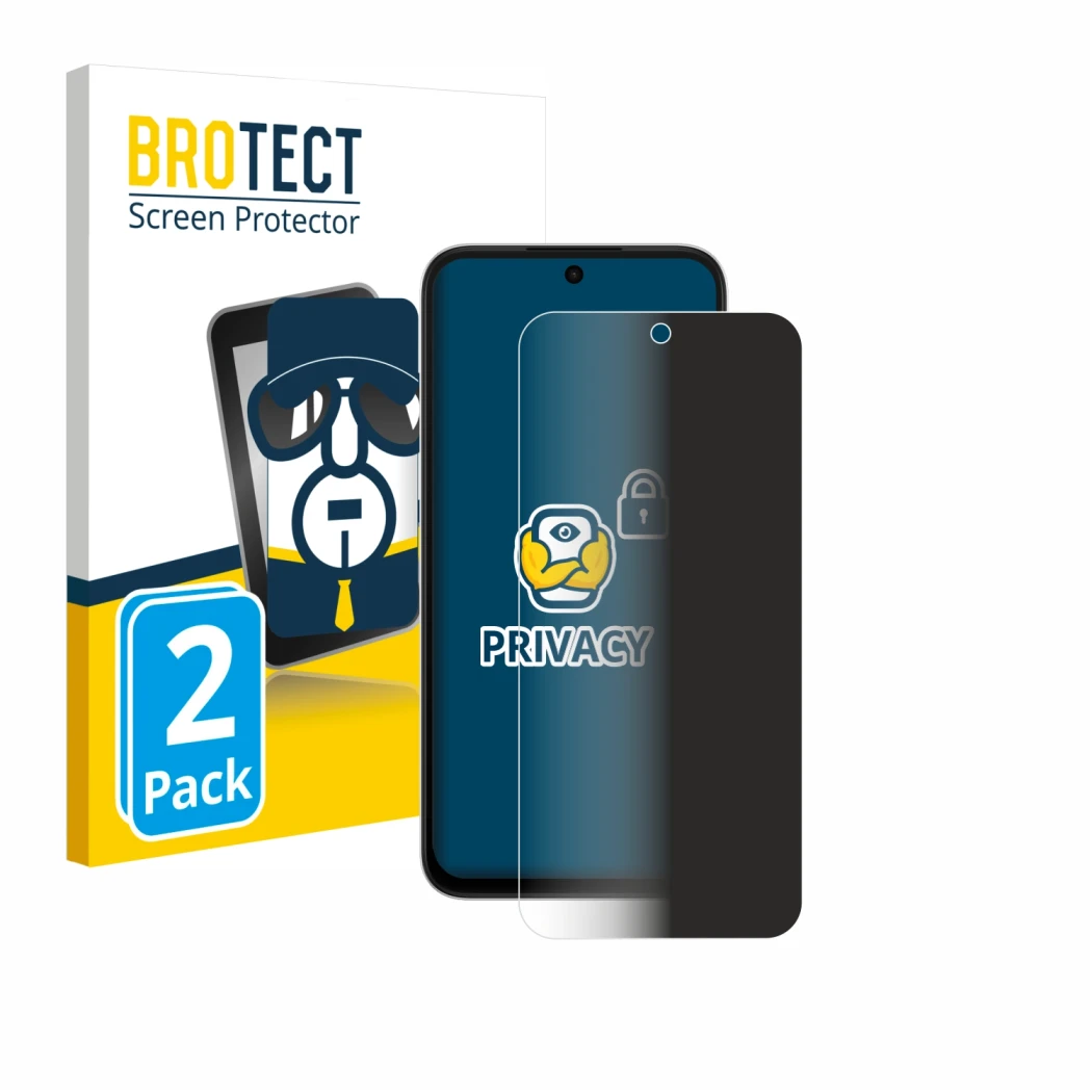 Face avant d’un emballage produit avec le logo de la marque BROTECT. À côté, l’appareil Oppo A6s 4G est représenté avec la pro