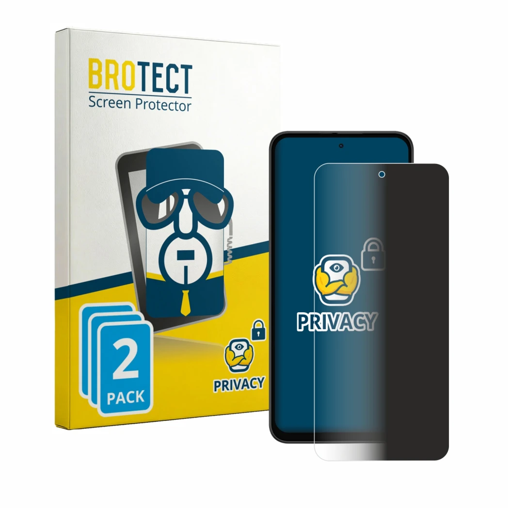 Face avant d’un emballage produit avec le logo de la marque BROTECT. À côté, l’appareil Doogee B10 Pro est représenté avec la 