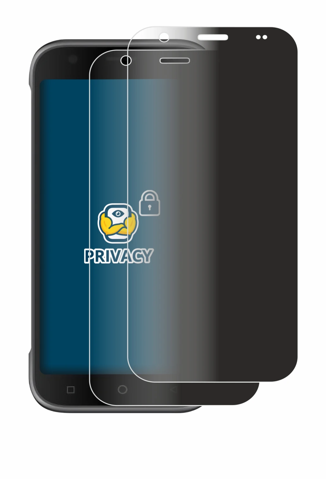 Image de l'appareil Bluebird S10 avec une grande variété de protections d'écran.