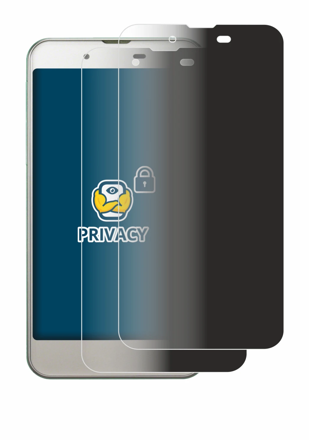 Image de l'appareil Sharp Aquos SHV37 avec une grande variété de protections d'écran.