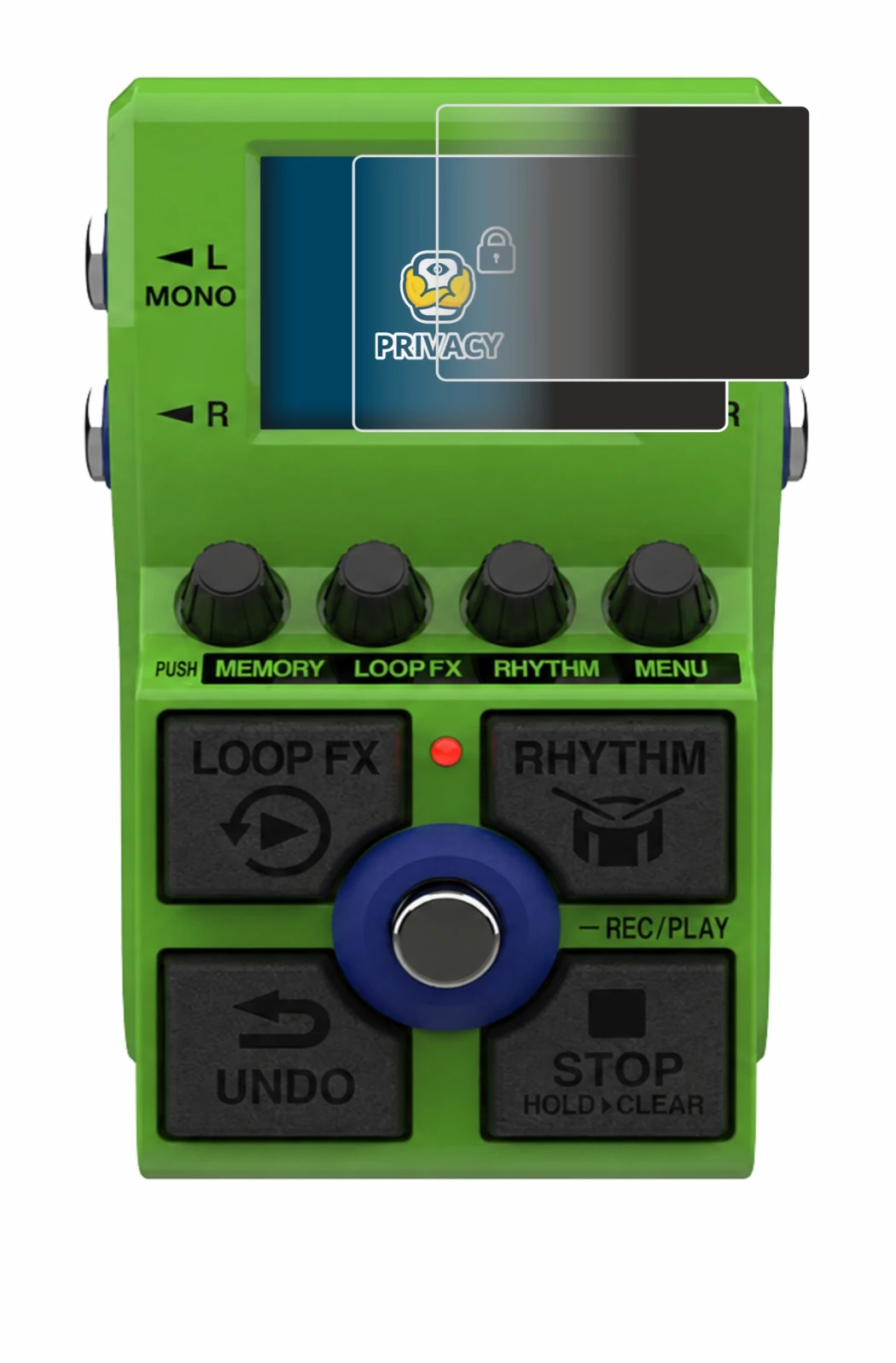 Image de l'appareil Zoom MS-90LP Plus avec une grande variété de protections d'écran.