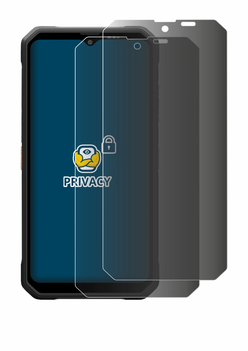 Image de l'appareil Blackview Fort 2 avec une grande variété de protections d'écran.