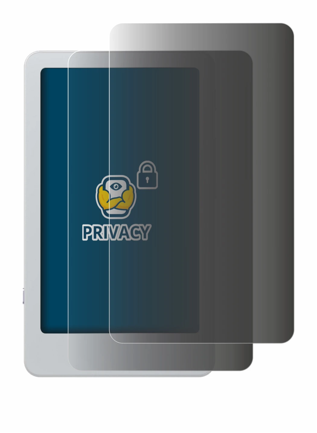 Image de l'appareil Onyx Boox Picco avec une grande variété de protections d'écran.