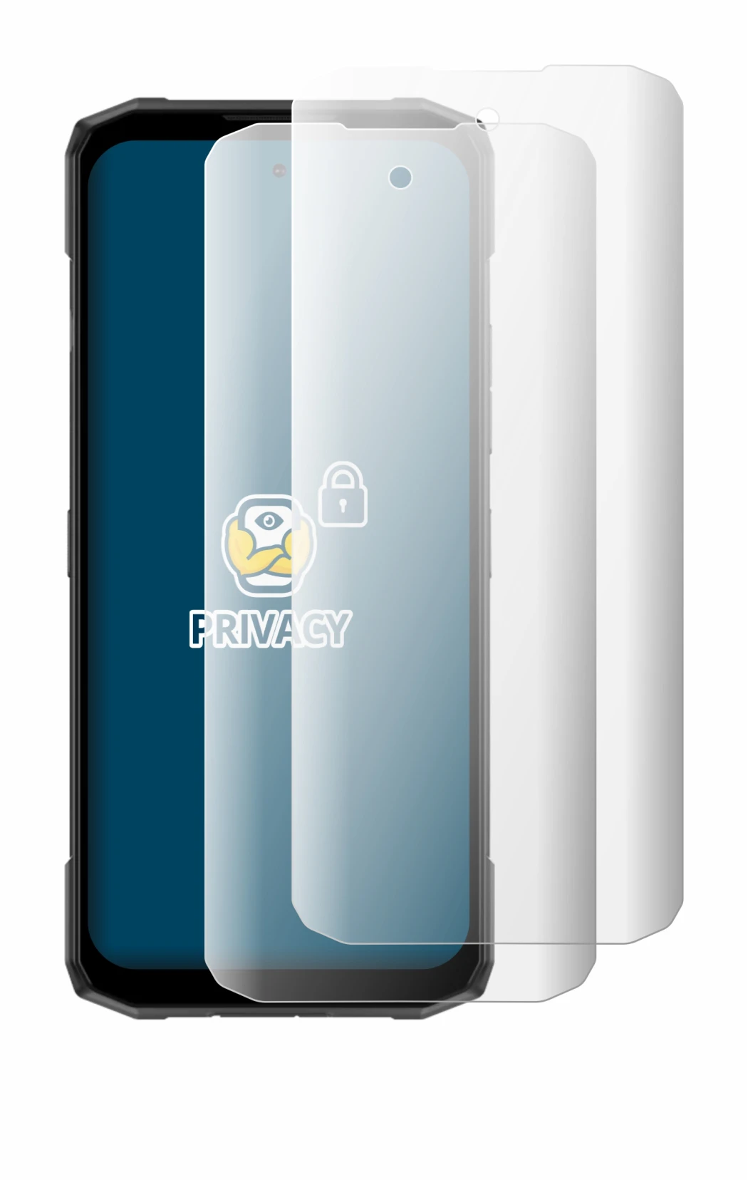 Image de l'appareil Doogee Blade 20 Plus avec une grande variété de protections d'écran.