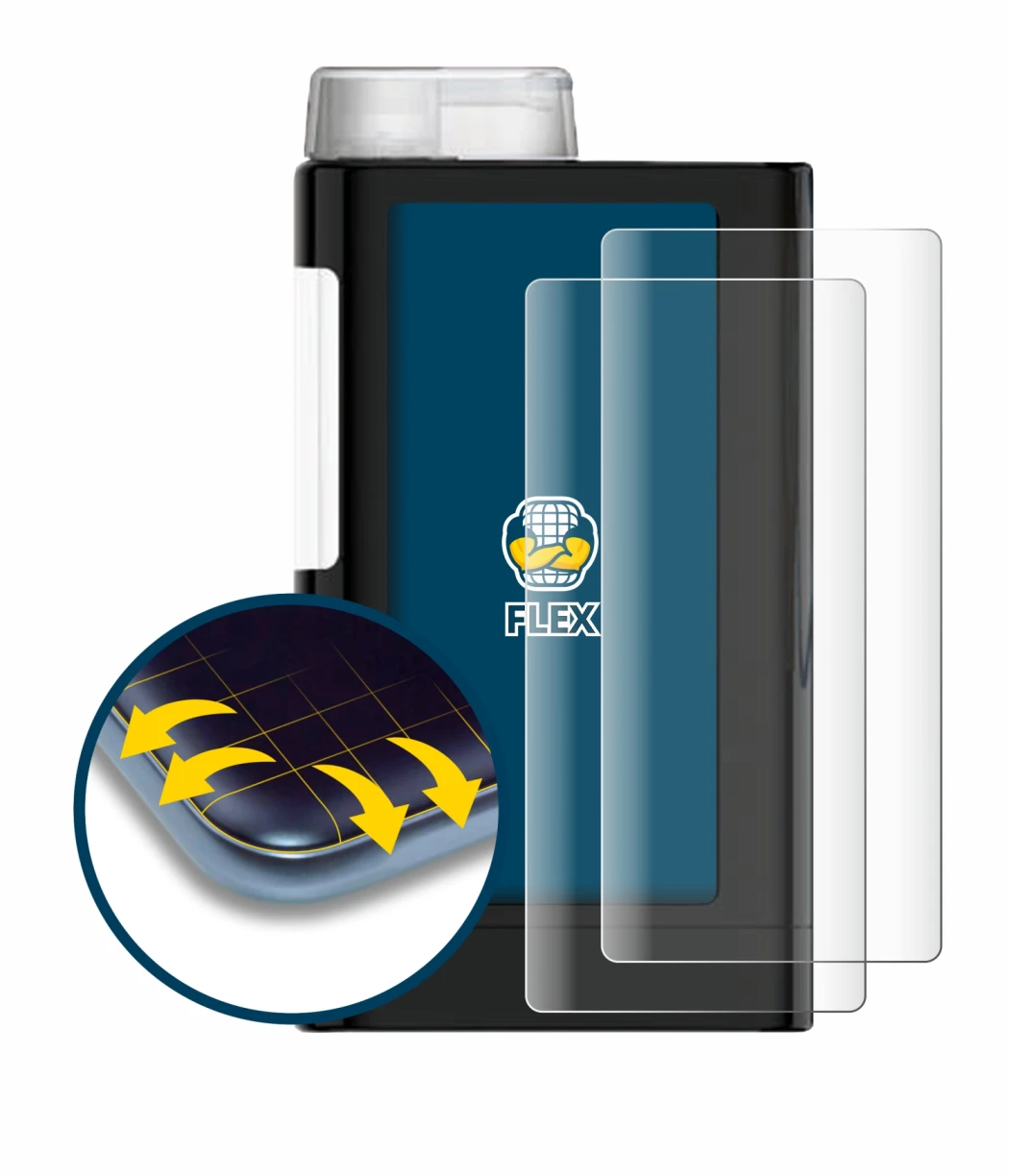 Image de l'appareil Mylife YpsoPump avec une grande variété de protections d'écran.