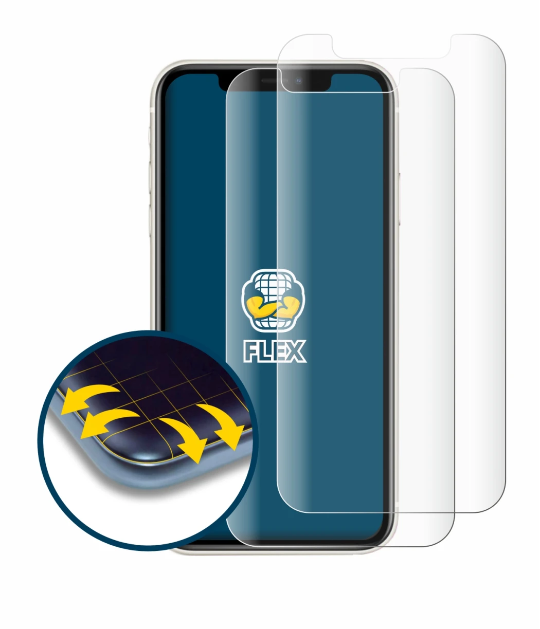 Image de l'appareil Apple iPhone 11 avec une grande variété de protections d'écran.