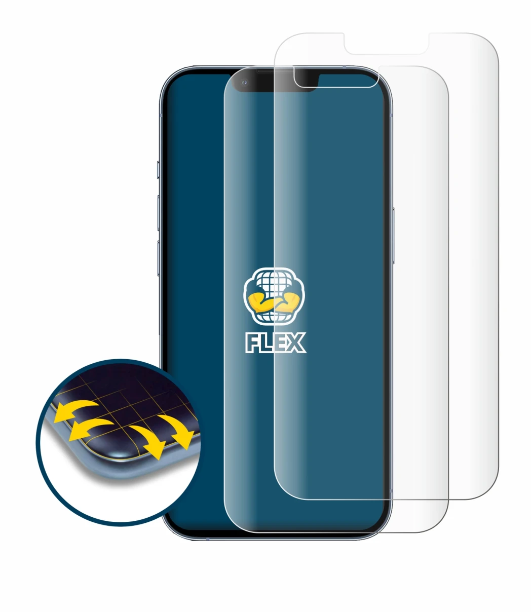 Image de l'appareil Apple iPhone 13 Pro avec une grande variété de protections d'écran.