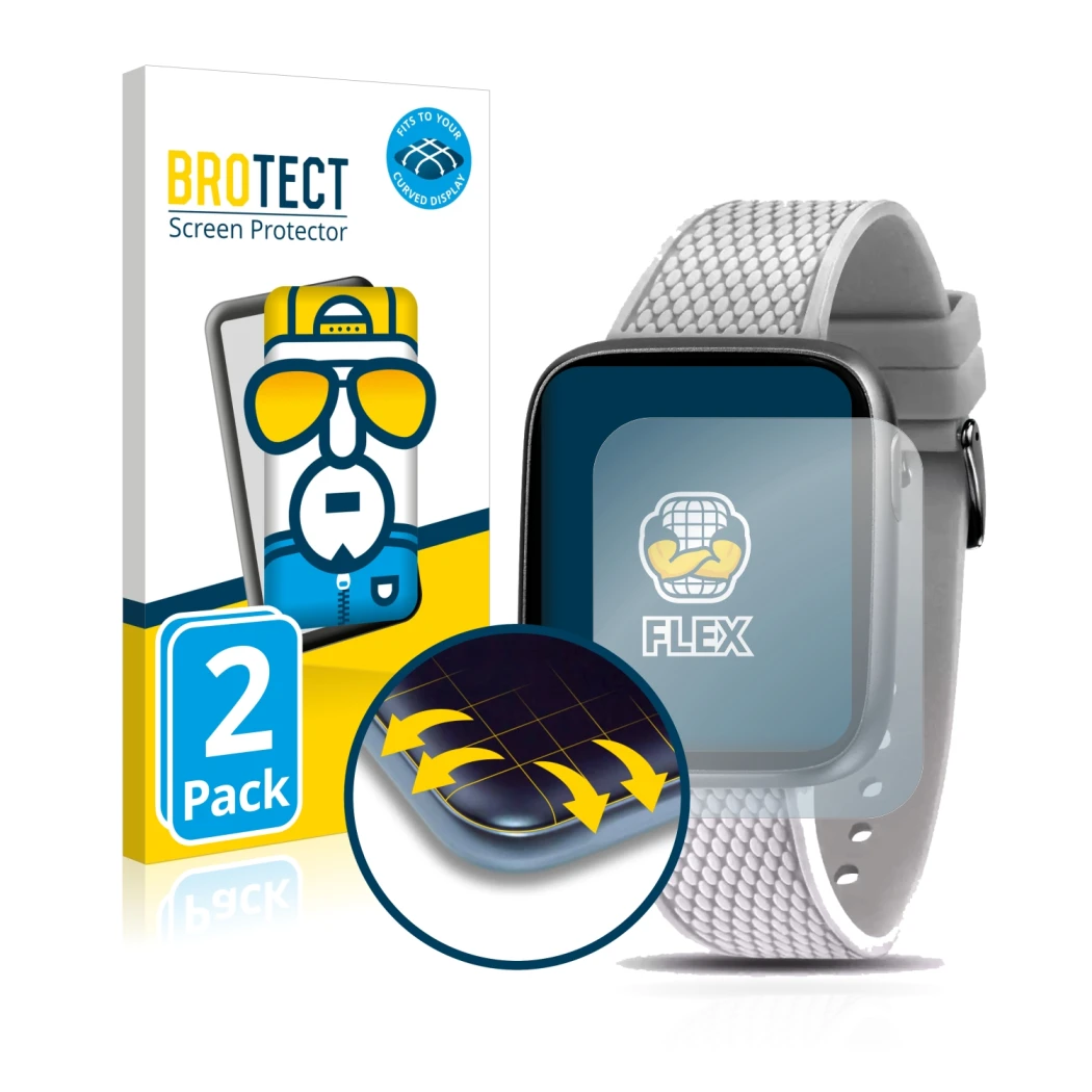 Face avant d’un emballage produit avec le logo de la marque BROTECT. À côté, l’appareil Morellato M-01 est représenté avec la 