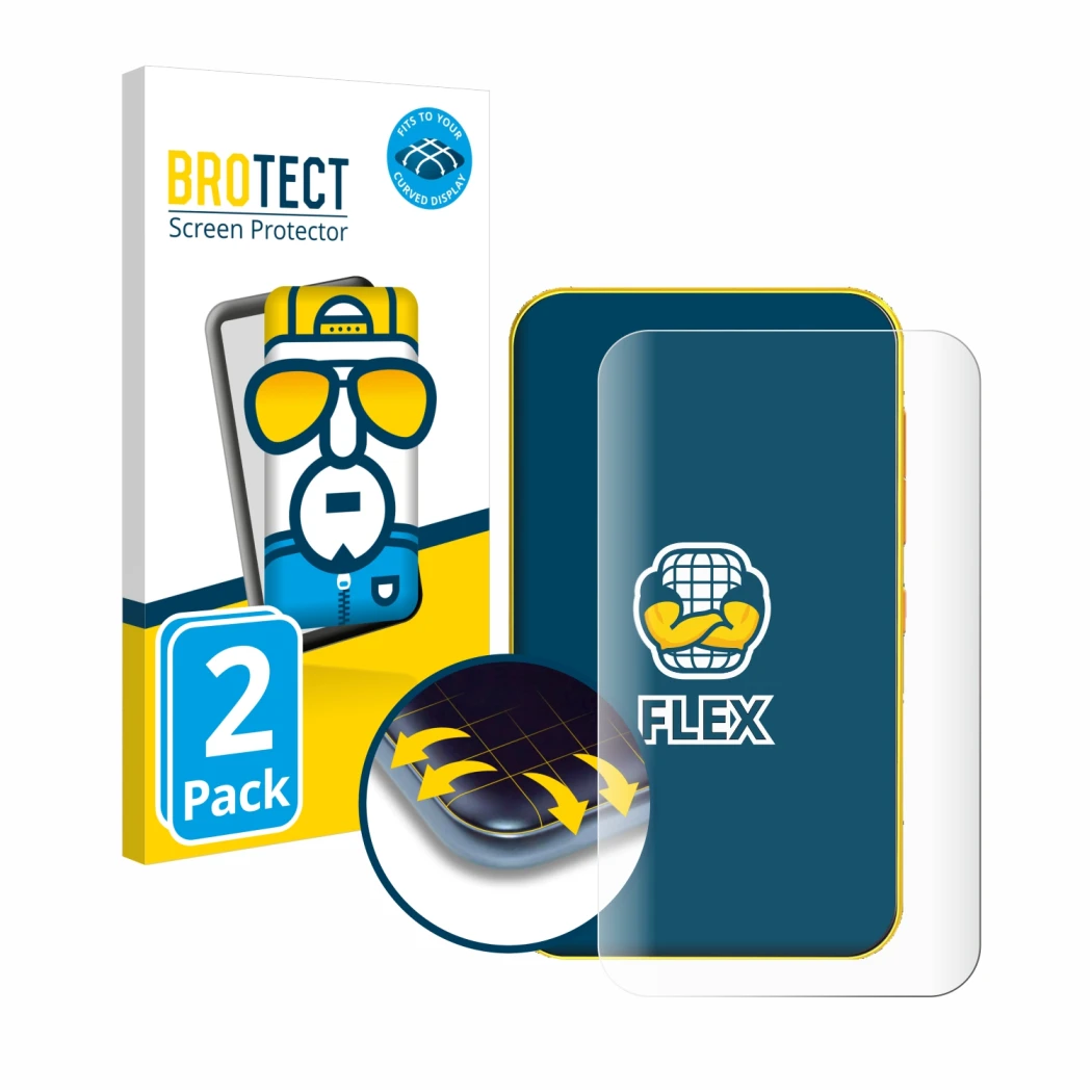 Face avant d’un emballage produit avec le logo de la marque BROTECT. À côté, l’appareil Timmkoo Q5 est représenté avec la prot