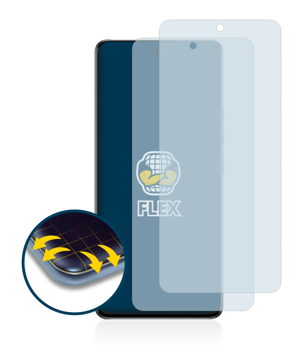 Image de l'appareil Xiaomi 13 Pro avec une grande variété de protections d'écran.