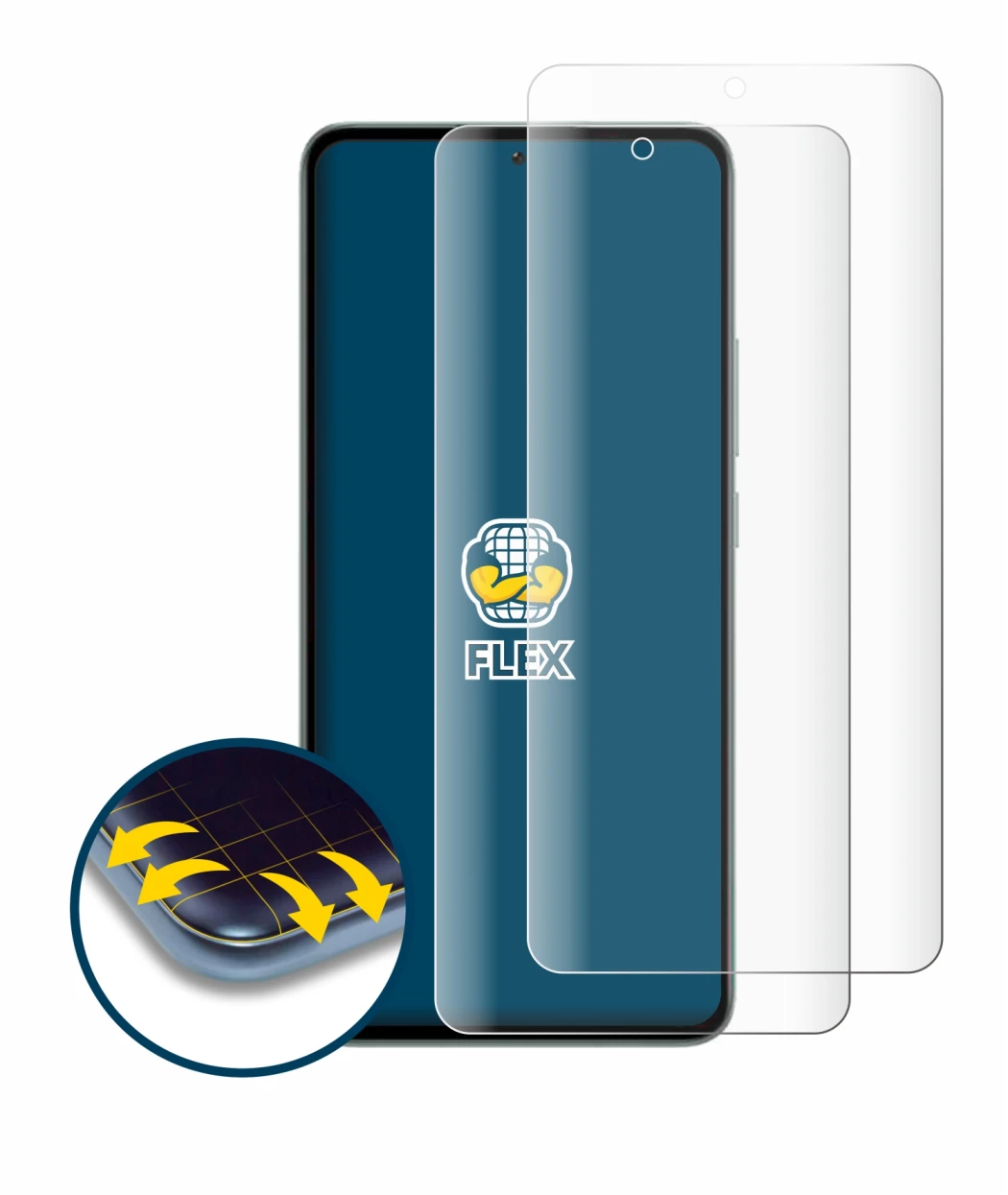 Image de l'appareil Xiaomi 13T Pro avec une grande variété de protections d'écran.