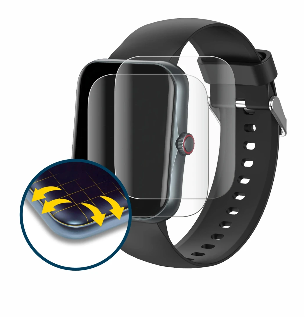 Image de l'appareil Pthtechus S80K avec une grande variété de protections d'écran.