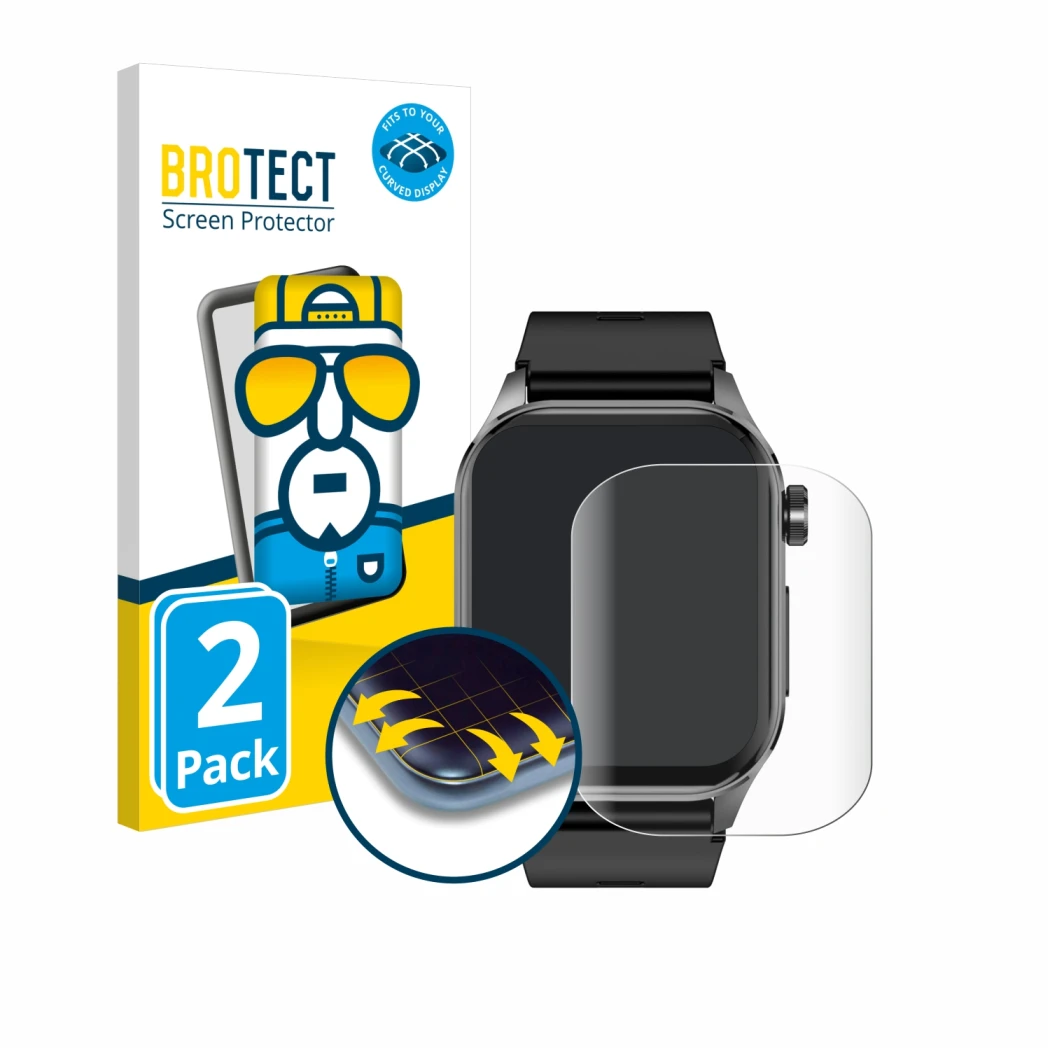 Face avant d’un emballage produit avec le logo de la marque BROTECT. À côté, l’appareil Knauermann Pro 3 2024 (rectangulaire)