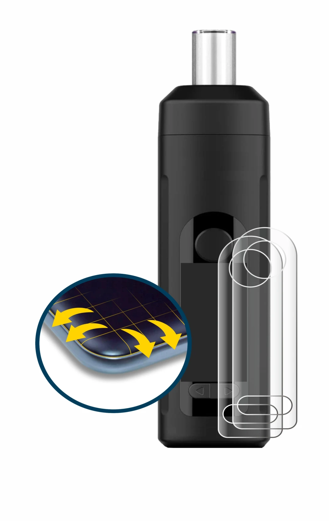 Image de l'appareil Norddampf Relict avec une grande variété de protections d'écran.