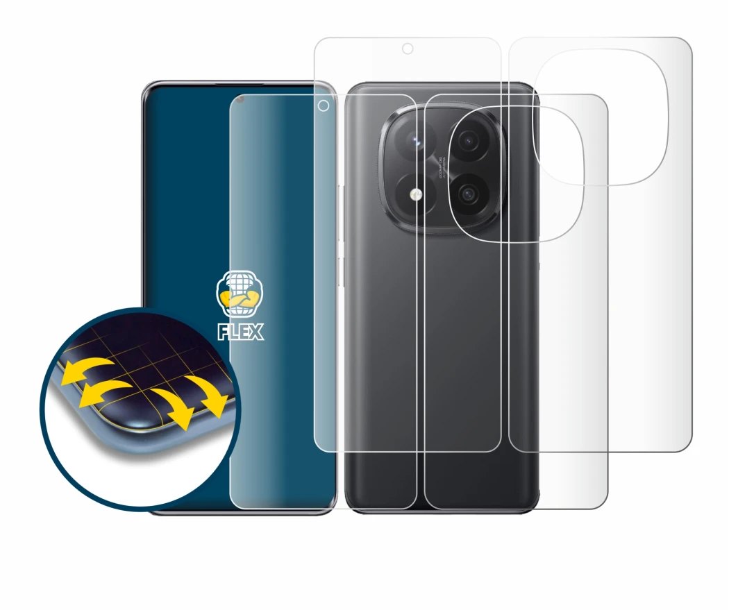 Image de l'appareil Xiaomi Redmi Note 14 Pro Plus (Avant+Arrière) avec une grande variété de protections d'écran.