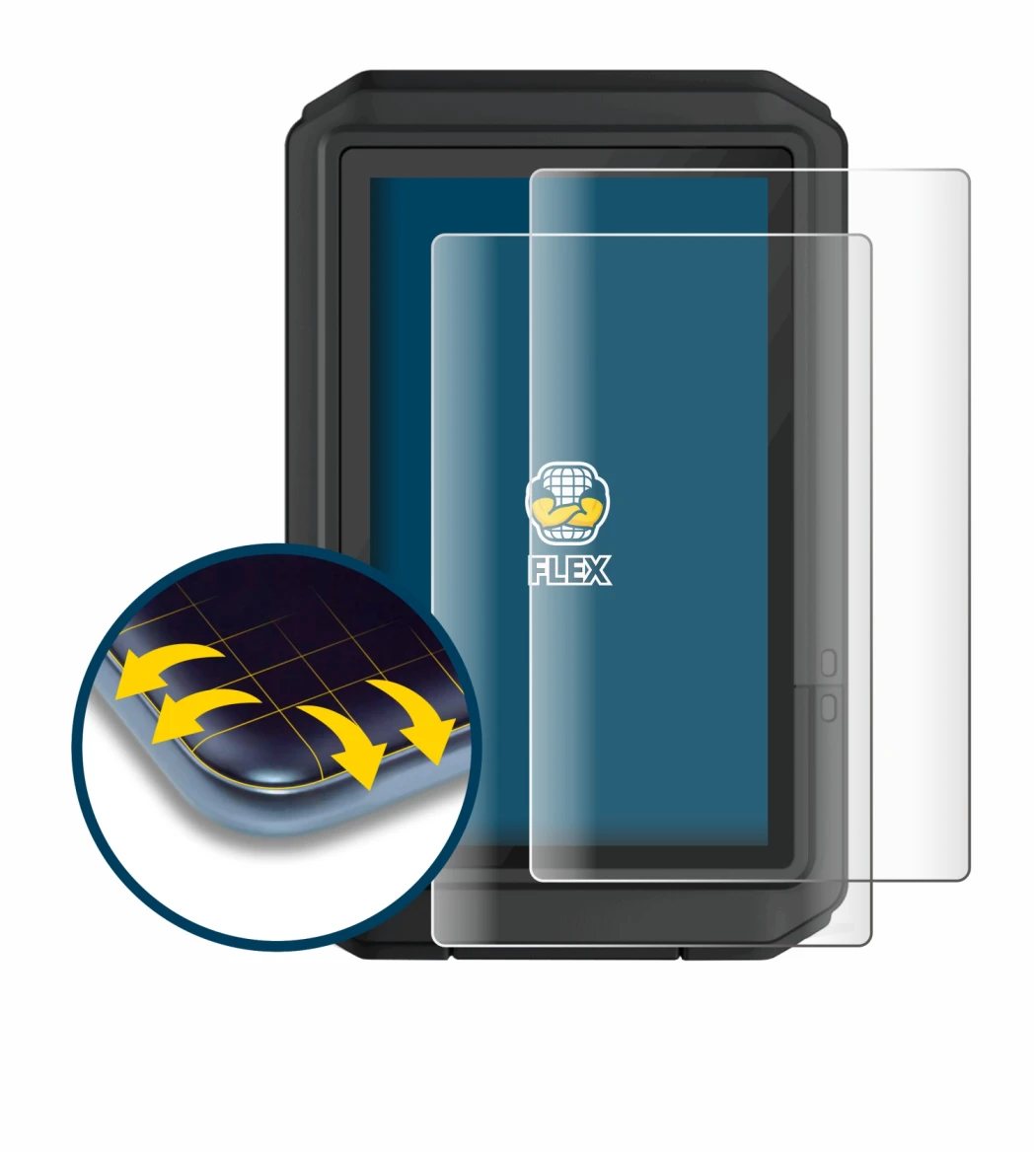 Image de l'appareil Garmin eTrex Touch 2025 avec une grande variété de protections d'écran.