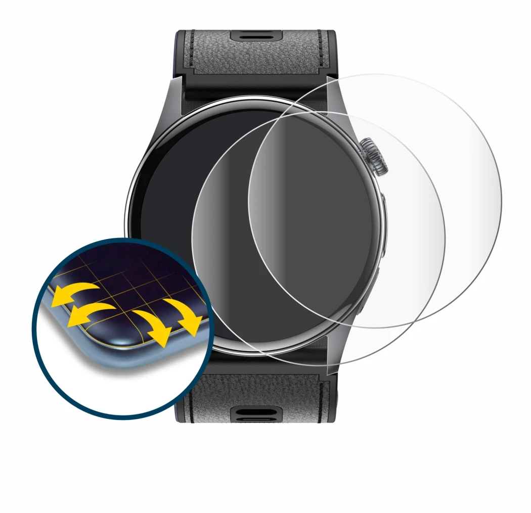 Image de l'appareil Rogbid Rowatch D3 avec une grande variété de protections d'écran.