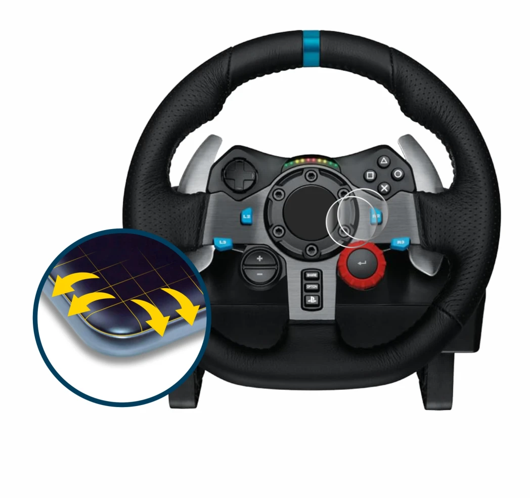 Image de l'appareil Logitech G29 Driving Force Gaming Volant de course avec une grande variété de protections d'écran.