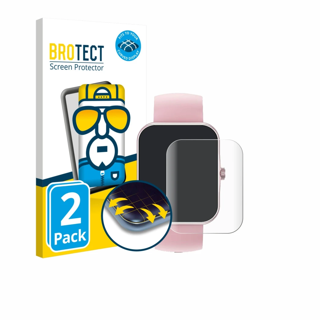 Face avant d’un emballage produit avec le logo de la marque BROTECT. À côté, l’appareil Ucani S80K 1.83