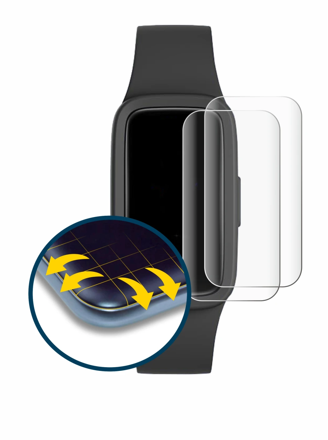 Image de l'appareil Biggerfive Vigor 3 avec une grande variété de protections d'écran.