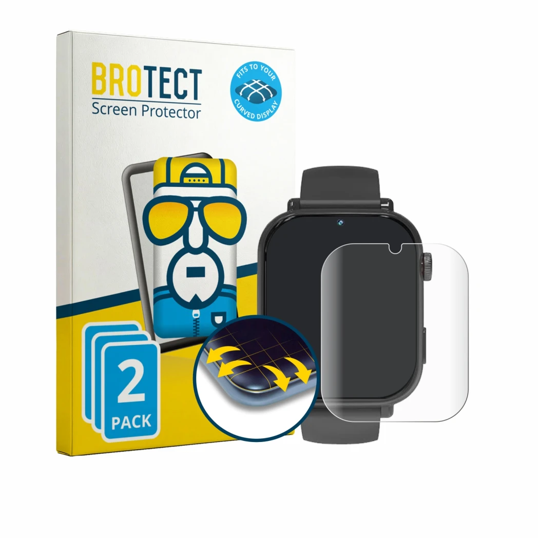 Face avant d’un emballage produit avec le logo de la marque BROTECT. À côté, l’appareil Pthtechus A22 est représenté avec la p