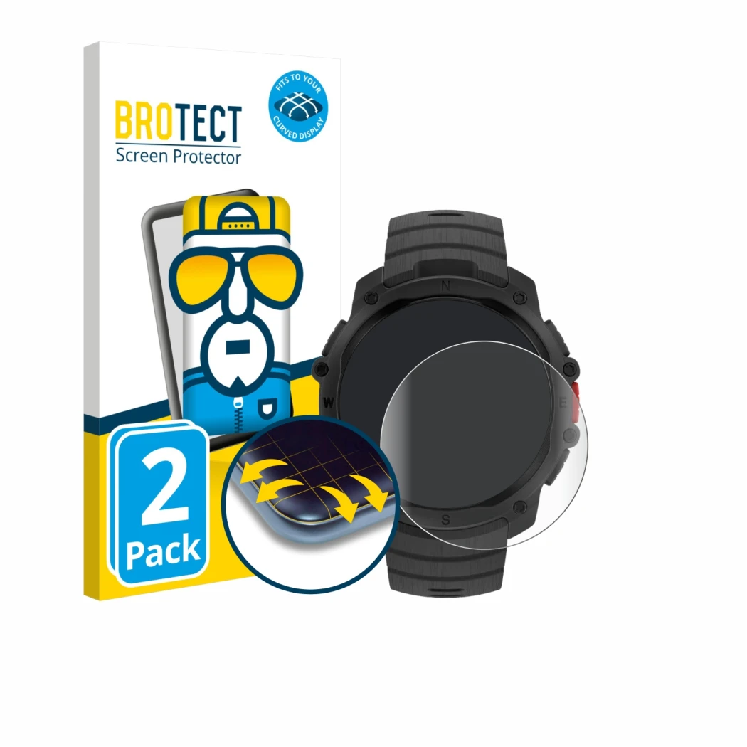 Face avant d’un emballage produit avec le logo de la marque BROTECT. À côté, l’appareil Polar Street X est représenté avec la 