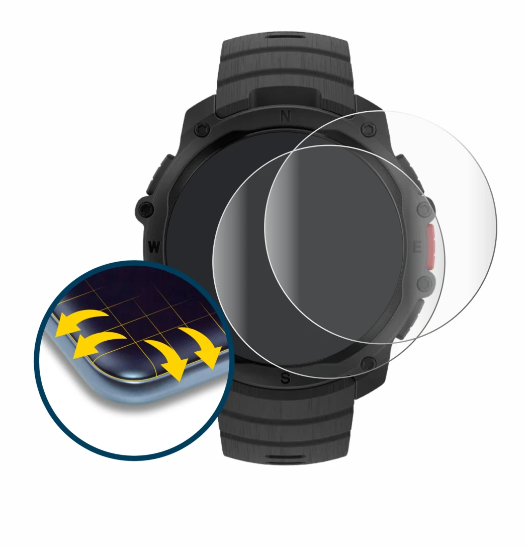 Image de l'appareil Polar Street X avec une grande variété de protections d'écran.