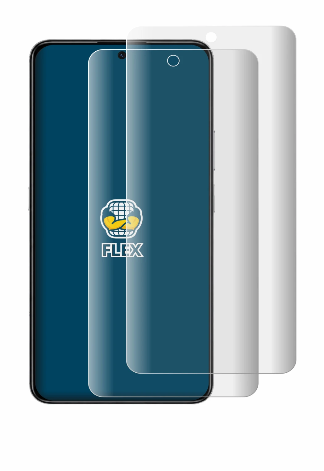 Image de l'appareil Honor X8d avec une grande variété de protections d'écran.