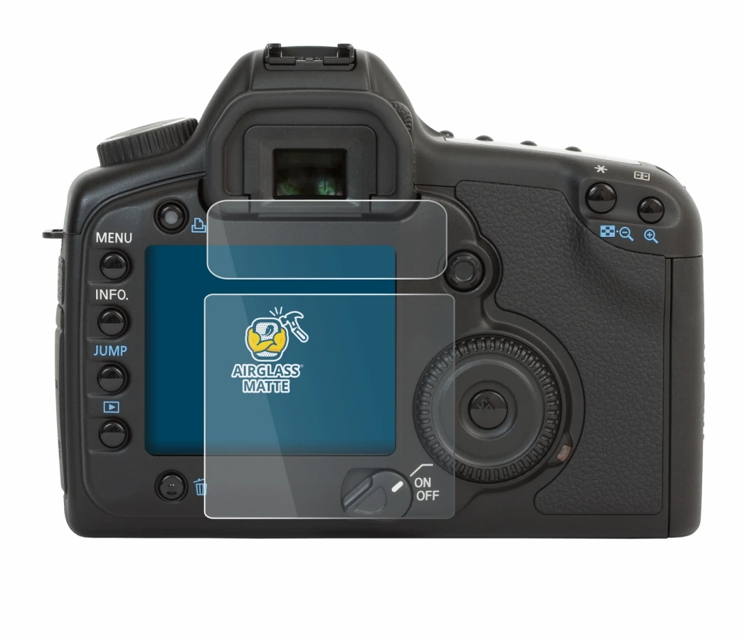 Image de l'appareil Canon EOS 5D avec une grande variété de protections d'écran.